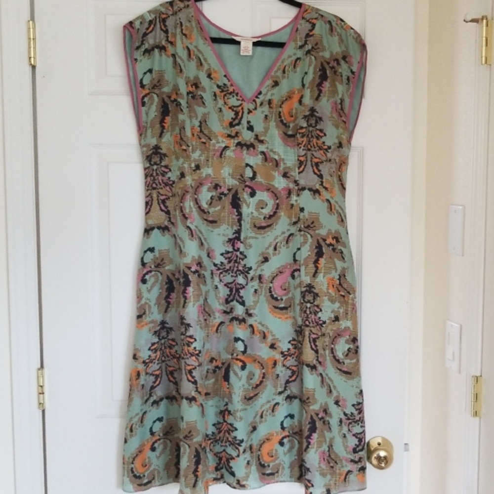 Never worn Vee neck align silk dress